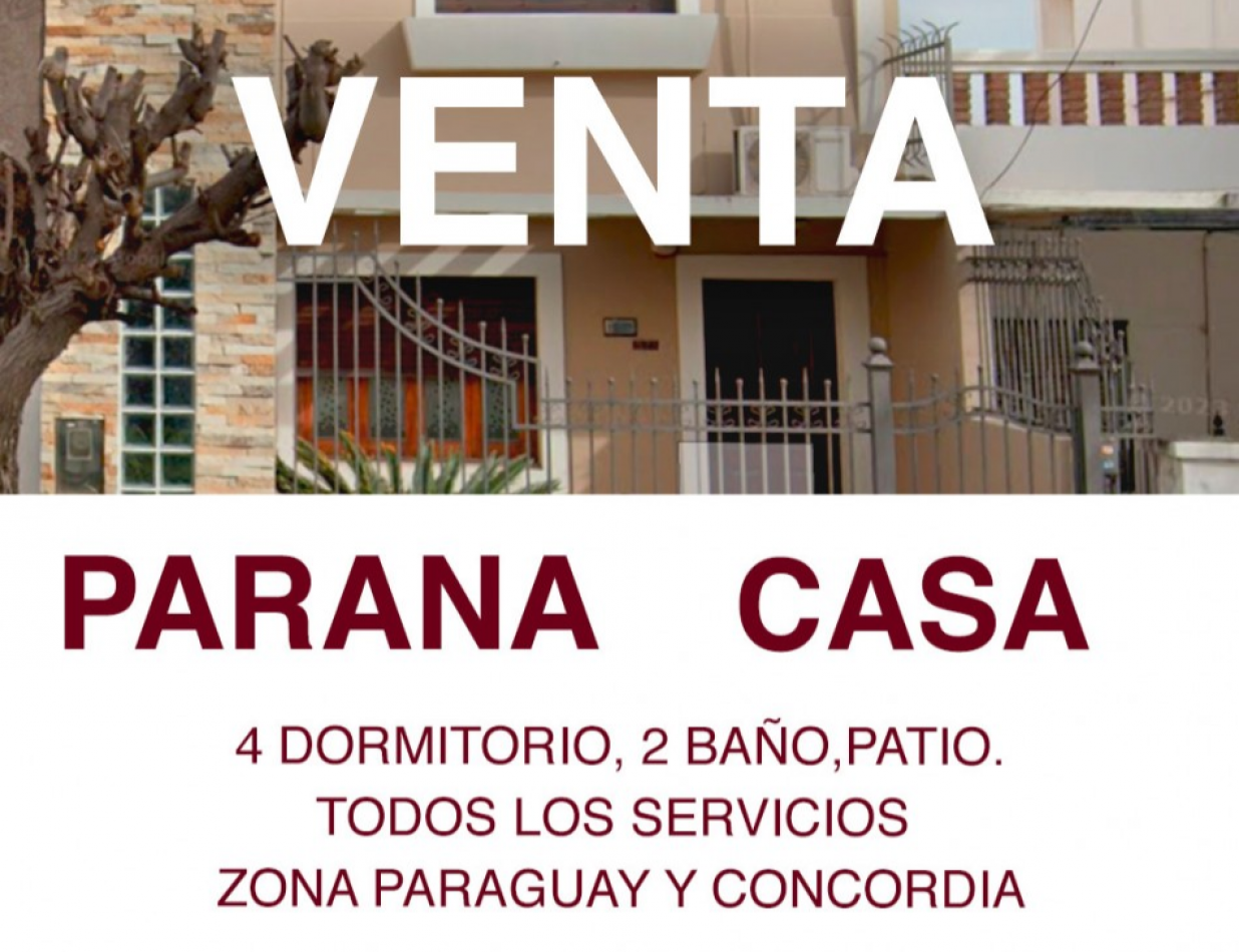 SE VENDE CASA 4 DORMITORIOS ZONA CENTRO