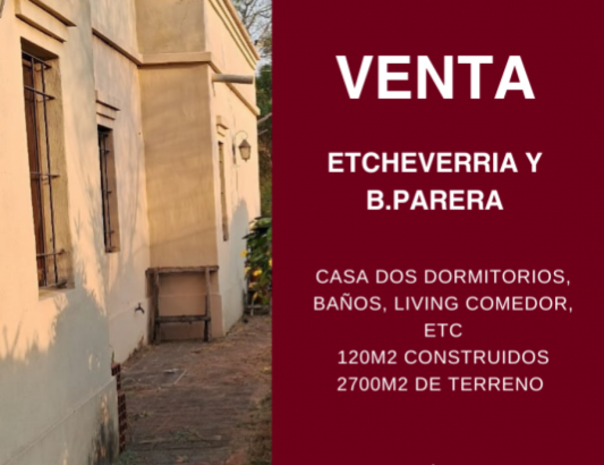 SE VENDE CASA ZONA LA TOMA