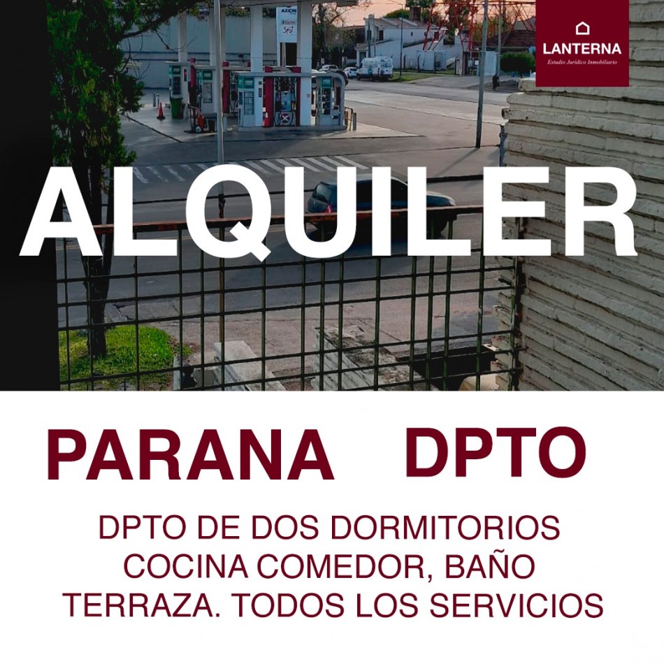 ALQUILO DPTO DOS DORMITORIOS