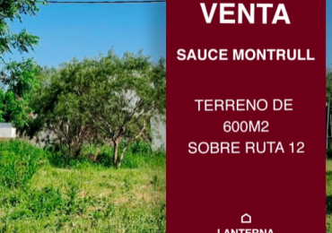 SE VENDE TERRENO DE 600M2 EN SAUCE MONTRULL