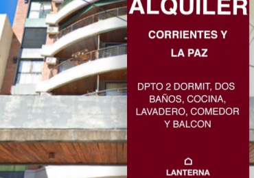 SE ALQUILA DPTO DOS DORMITORIOS