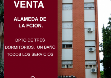 SE VENDE DPTO 3 DORMITORIOS SOBRE ALAMEDA DE LA FCION