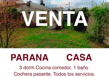 SE VENDE CASA ZONA TIRO FEDERAL
