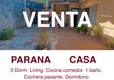 SE VENDE CASA ZONA CLUB PATRONATO